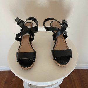 Style & Co Allexus Open Toe Wedge Heel Size 8